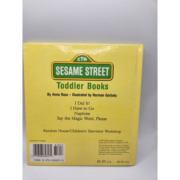 1990 Sesame Street "Say the Magic Word, Please" Book - Picture 2 of 3